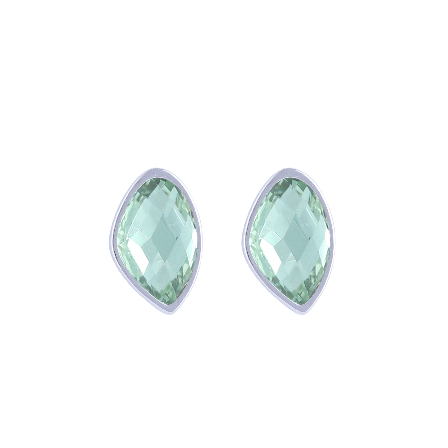 Stud-silver-green