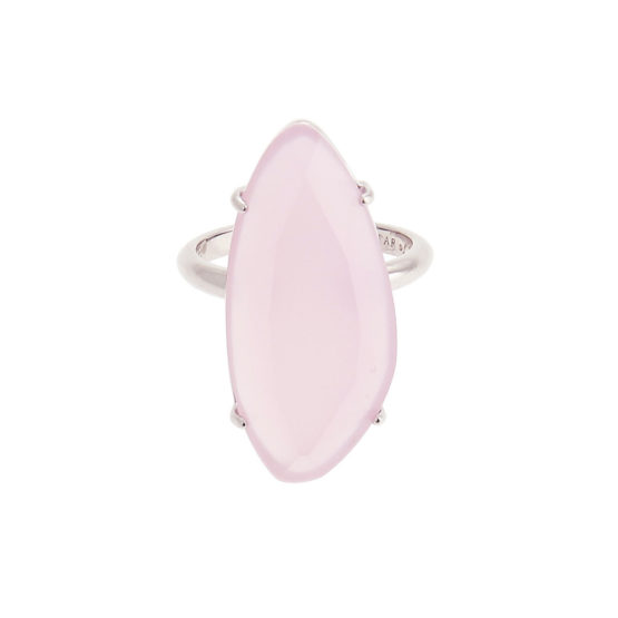 Star of Sweden's ring i silver med rosa sten